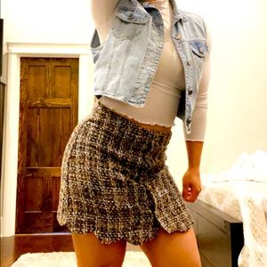Tweed Mini Skirt